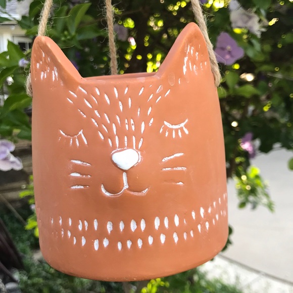 Cat Hanging Planter - Picture 2 of 9